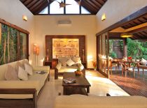 Villa Kubu Premium Spa 1 Bedroom, Living Room at Night